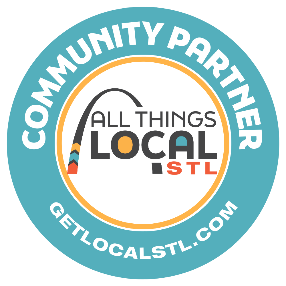 The logo for all things local stl is a community partner.