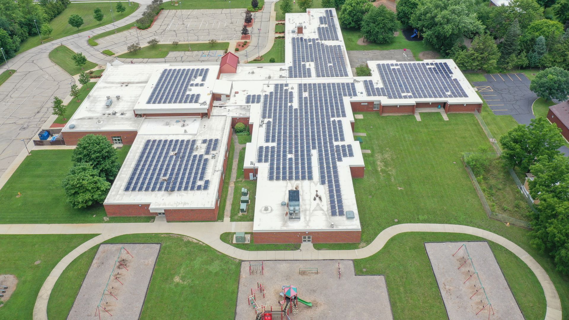 School with a new roof
