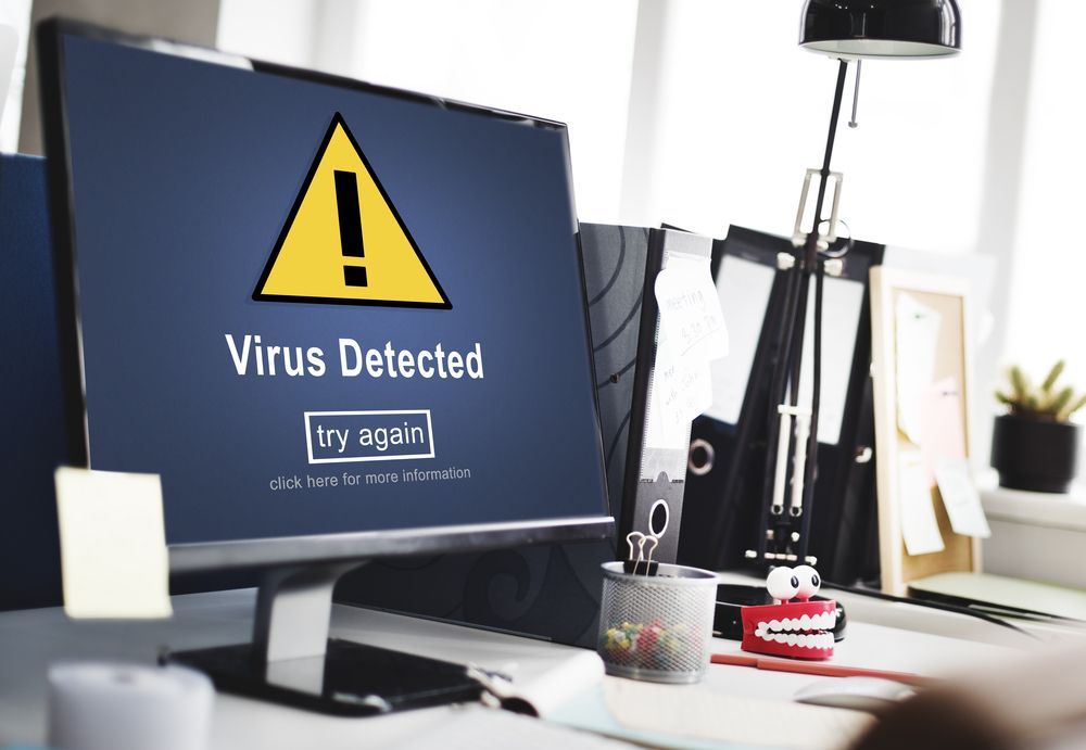 Computer Monitor Displaying a “virus Detected” Warning — Tech Aid In Moffat Beach, QLD