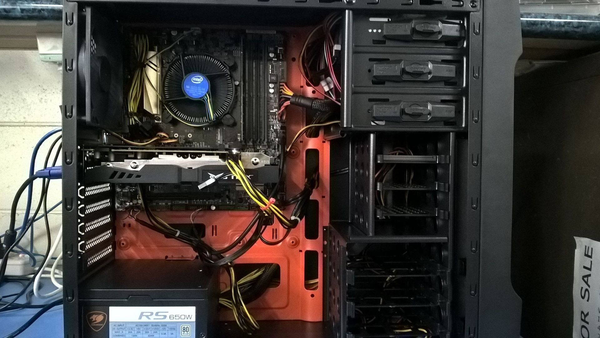 Interior of a Computer Tower; Components Visible — Tech Aid In Moffat Beach, QLD