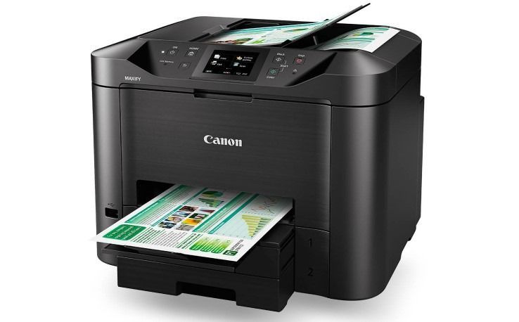 Canon All-in-one Printer in Black, Printing a Color Document — Tech Aid In Moffat Beach, QLD