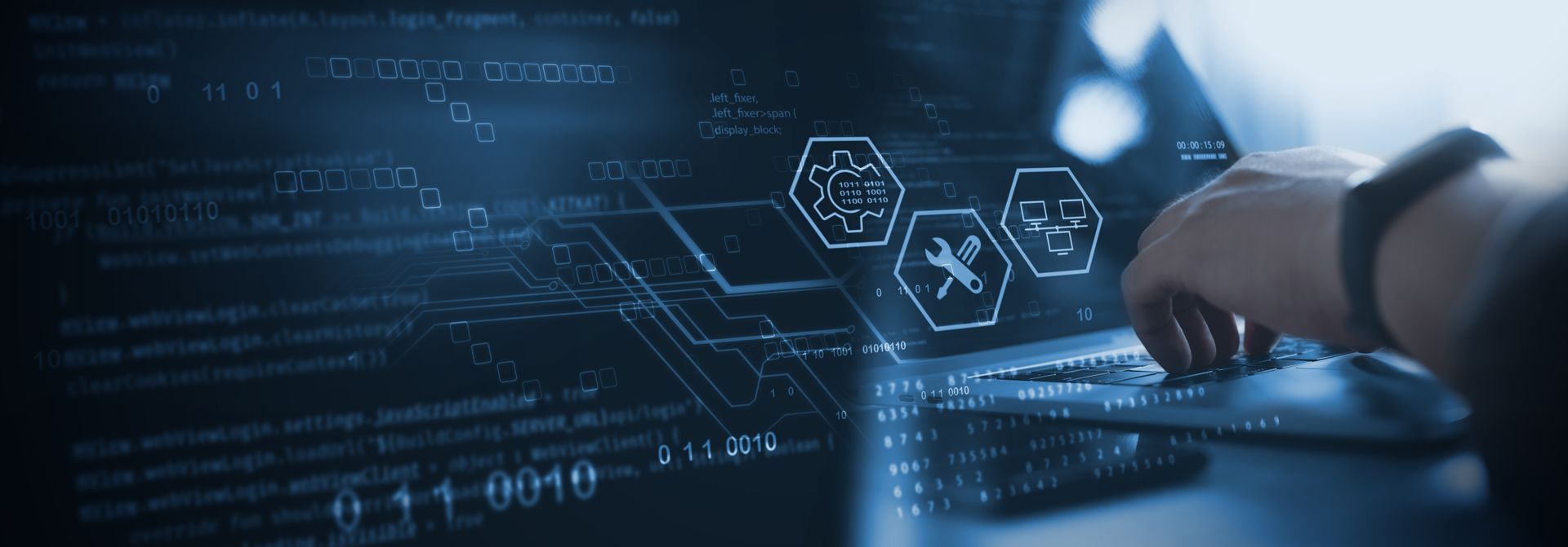 Man Assembles a Desktop Computer, Working Inside the Open Black Case — Tech Aid In Moffat Beach, QLD