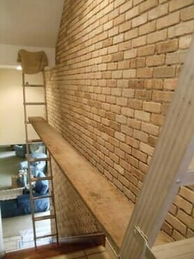 Brown Brick Wall — Stone Design in Midvale UT