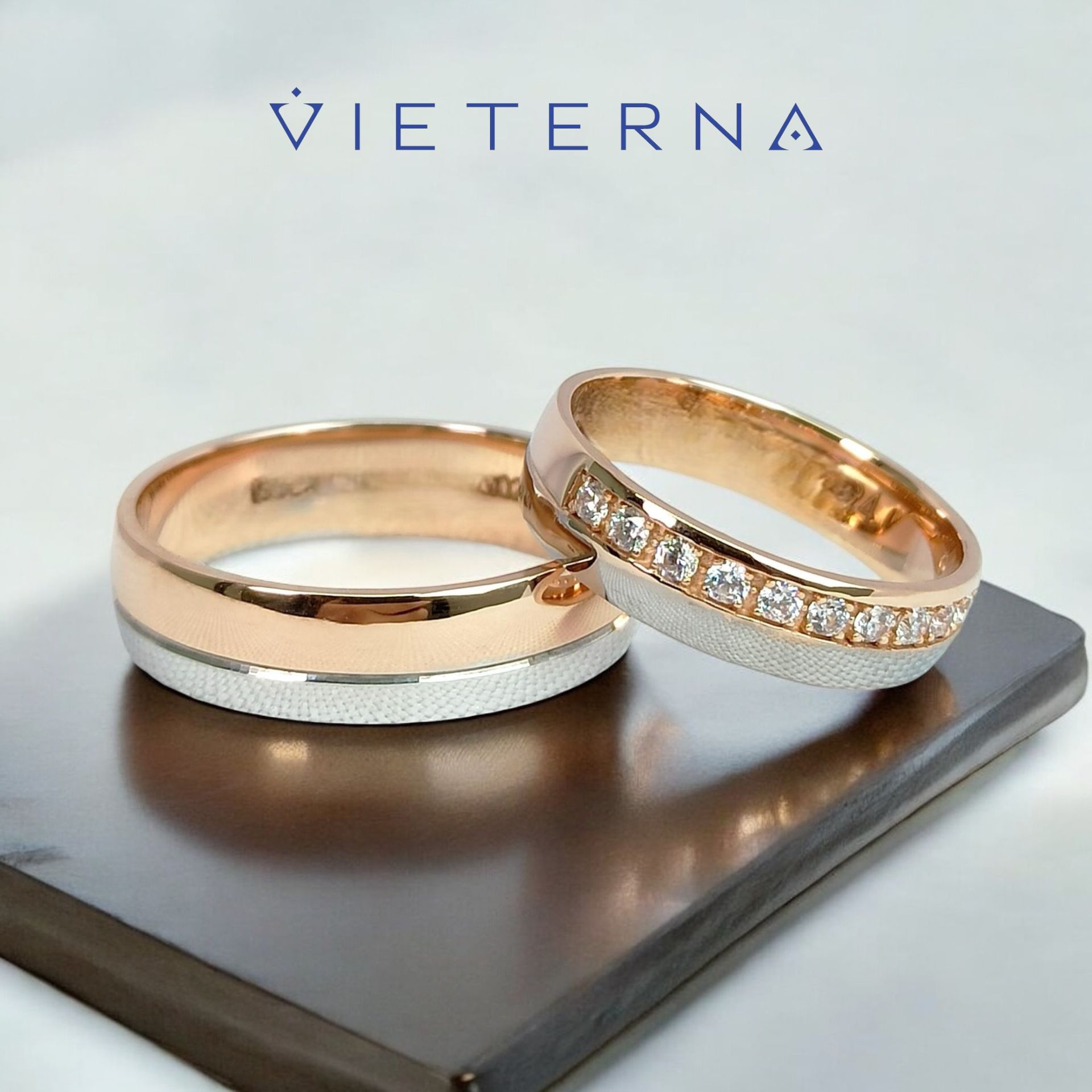 Anillos de boda Dos Oros 10 y 14 Kilates. 