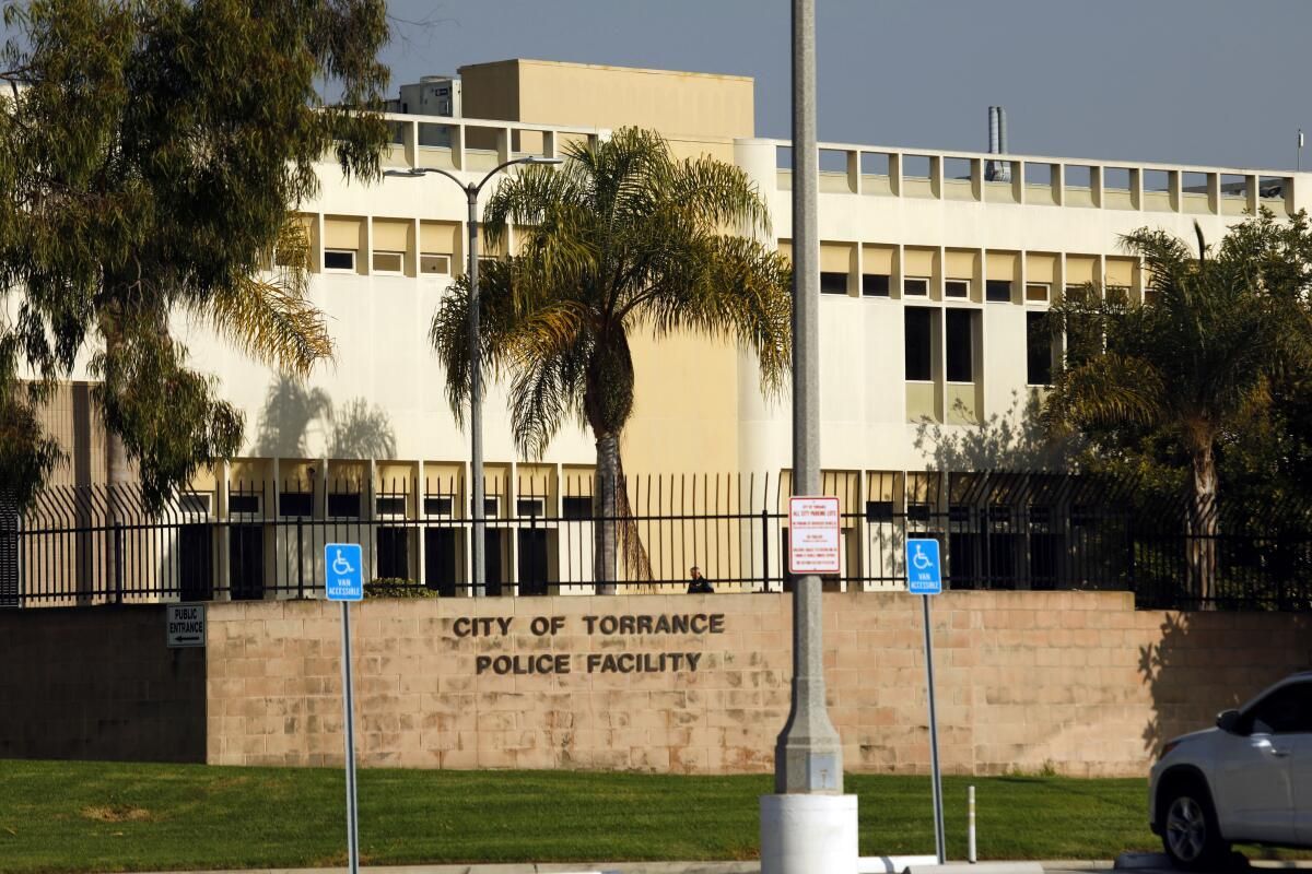 City of Torrance Police Facility building with accessible parking.