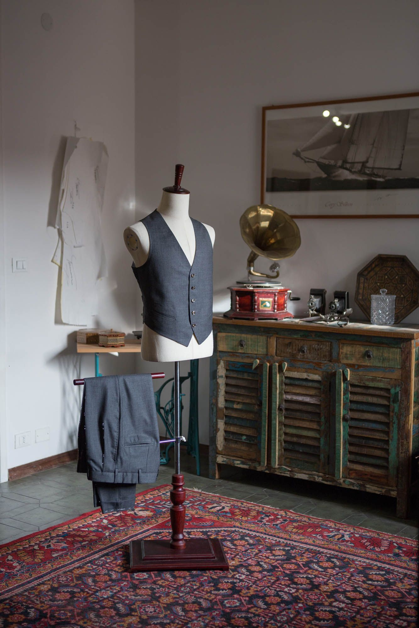 Abito su misura realizzato dalla Sartoria Trespidi di Verona