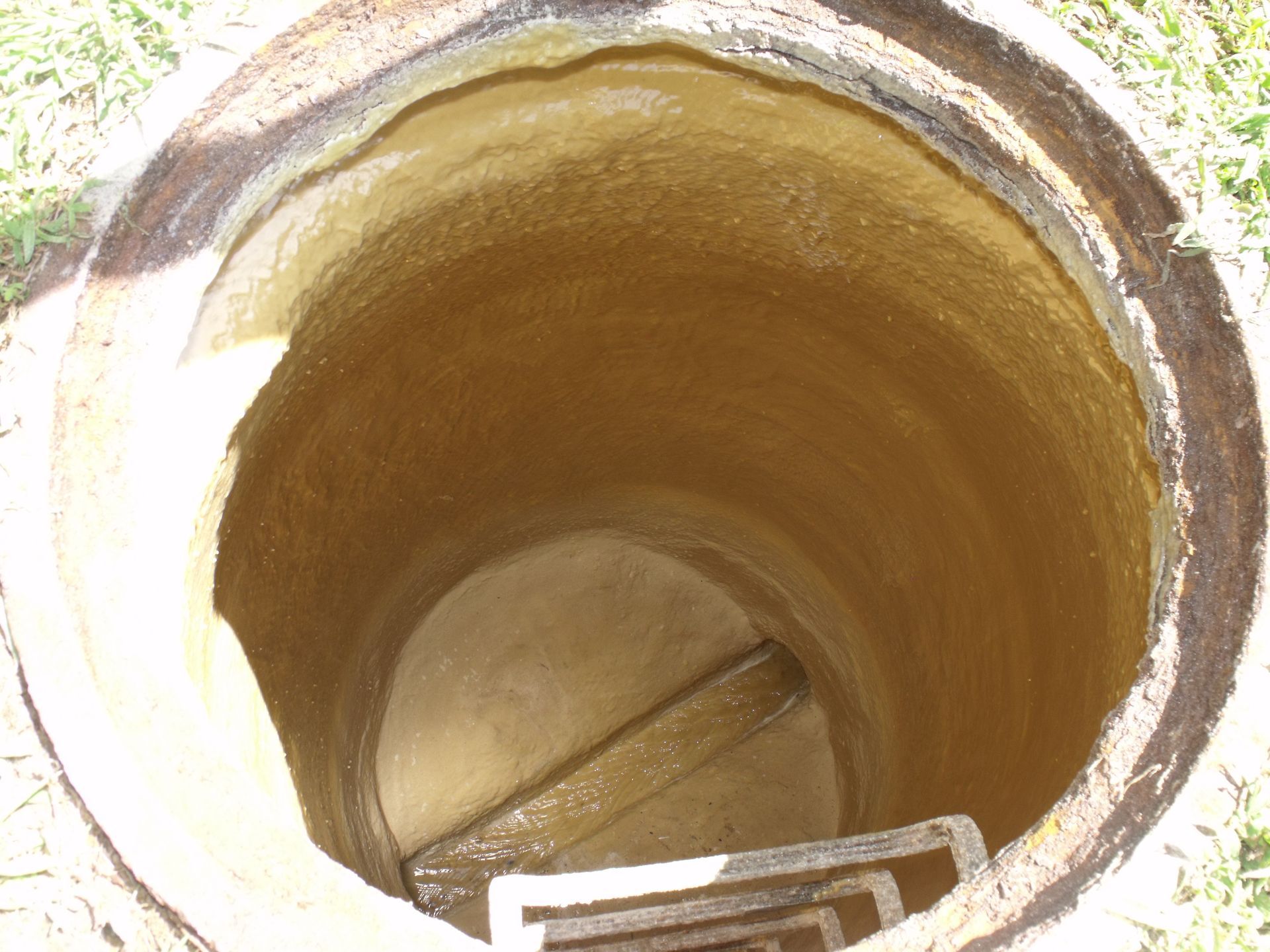 Rehabilitated sewer manhole