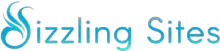 S-shape Blue flame logo for SizzlingSites website