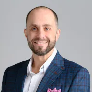 A silhouette of a man 's head on a white background.