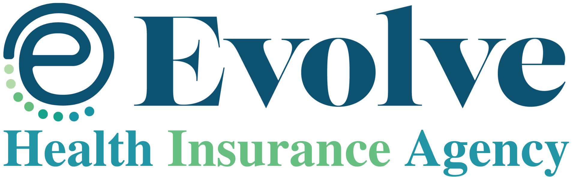 Logo of Evolve Health Insurance Agency, teal and green color scheme.