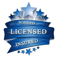 Blue ribbon with text