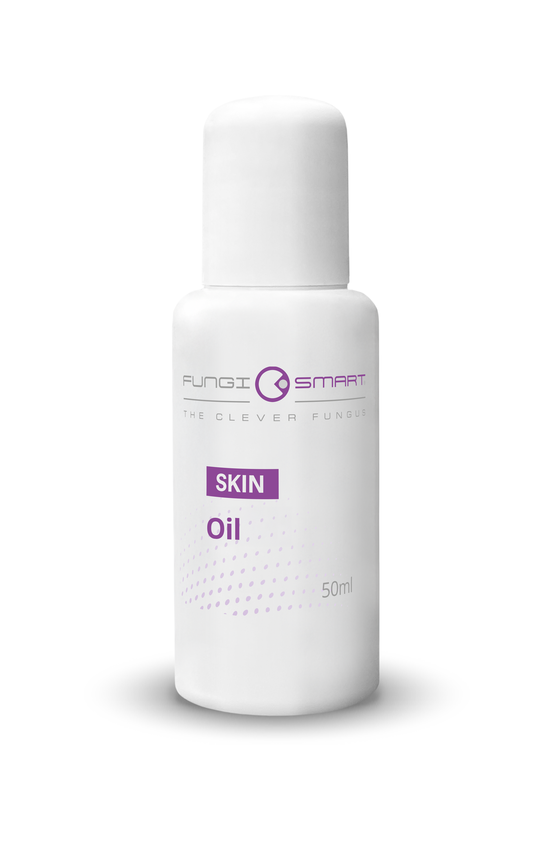 Een witte cilindervormige fles met het opschrift 