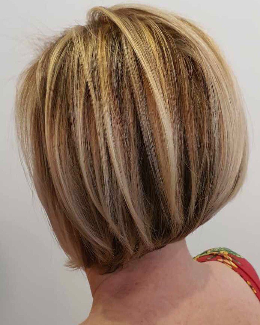 Blonde Bob Hairstyle With Layered, Textured Look — Artistry Of Hair in Redlynch, QLD