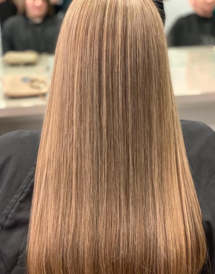 Shoulder-length, Straight Brown Hair With Subtle Highlights — Artistry Of Hair in Redlynch, QLD