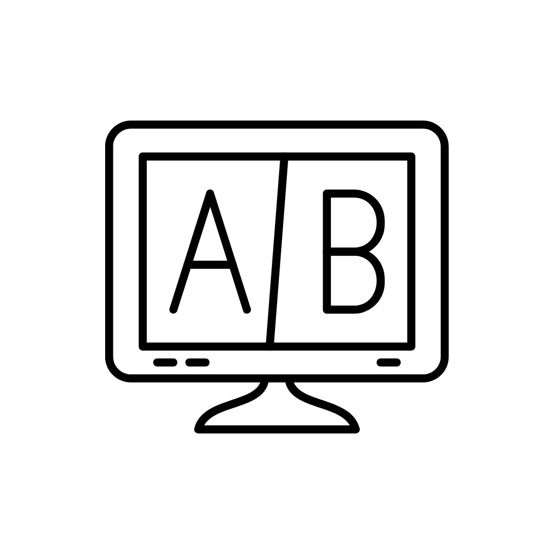 Icon passend zu AB Testing
