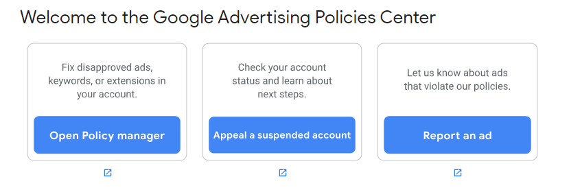 Google Advertising Policies Center