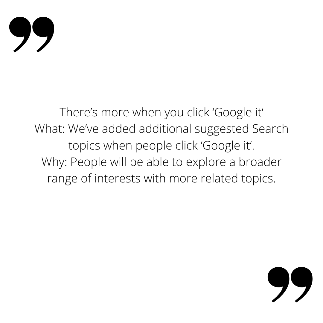 Zitat Change-Log-Seite über den neuen Google Bard Button