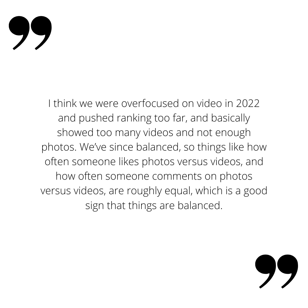 Zitat von Adam Mosseri über Instagram und ihre zukünftige Veränderung