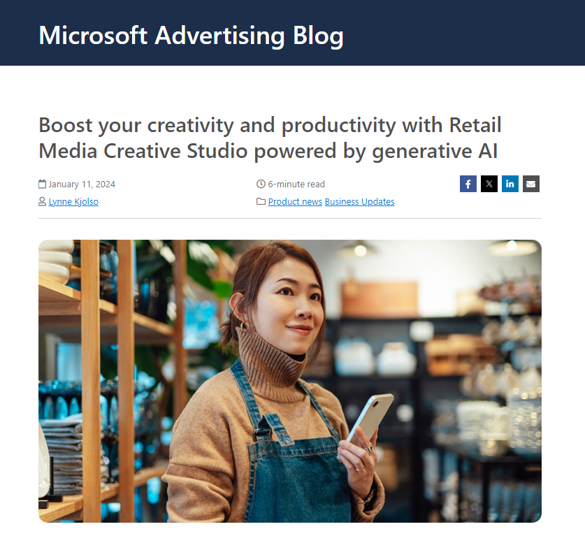 Microsoft Advertising Blog über die künstliche Intelligenz