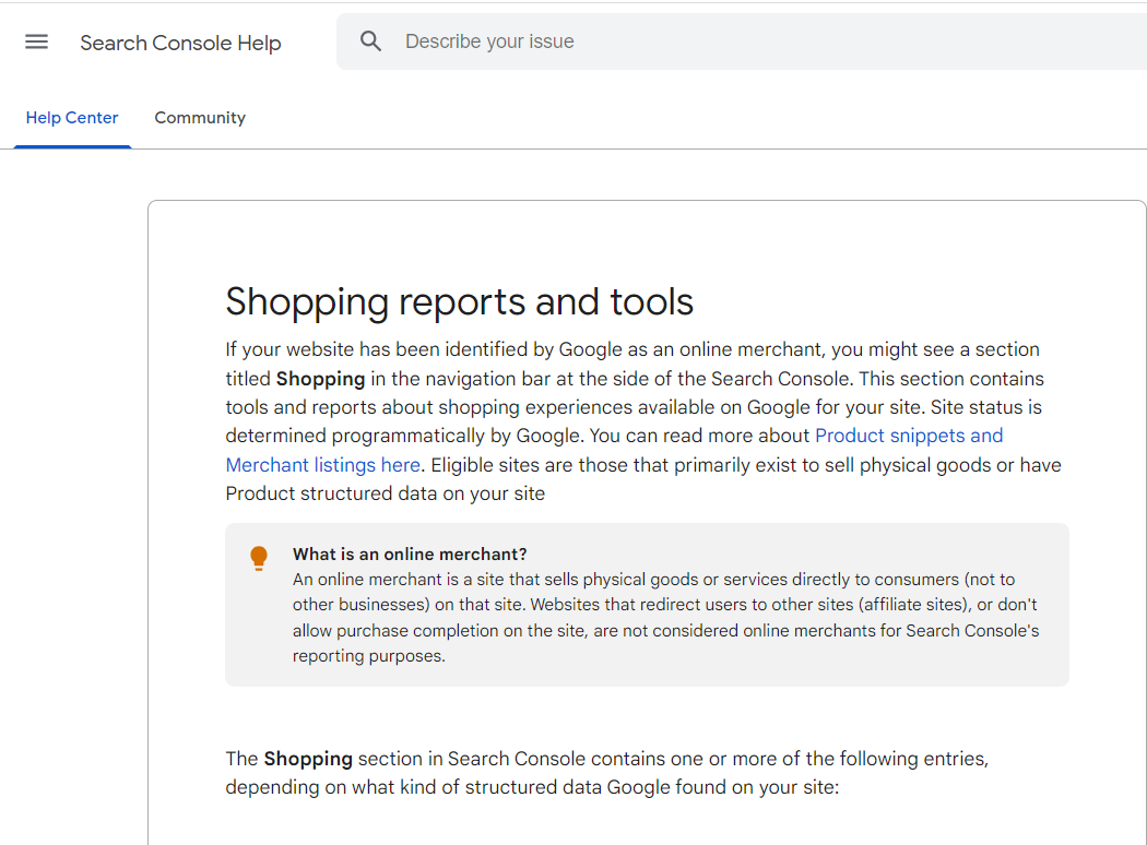 Bild über Google Shopping reports und tools