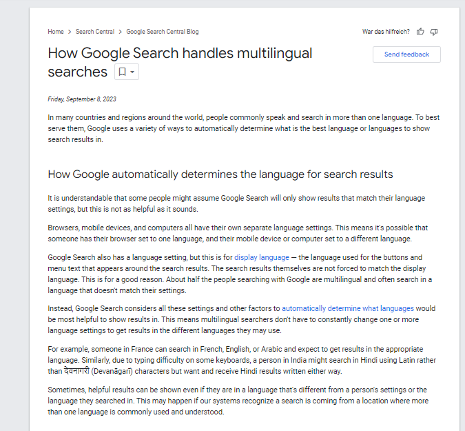 Bild zum neuen Google Search Update