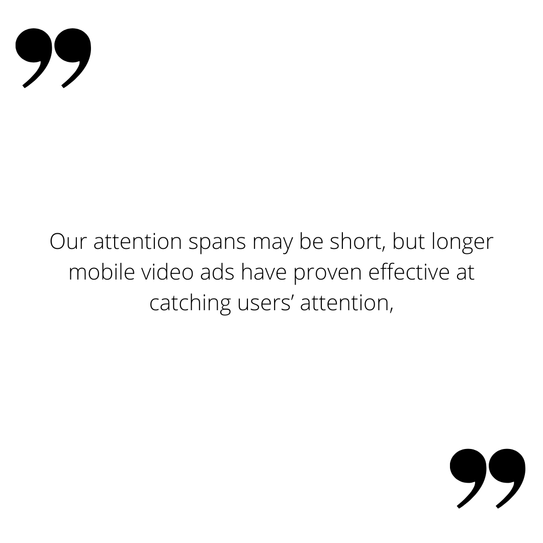 Zitat der Marketingplattform Liftoff bezüglich der Performance längerer Videos