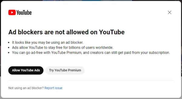 Die Grafik zeigt wie YouTube gegen den Adblocker vorgeht