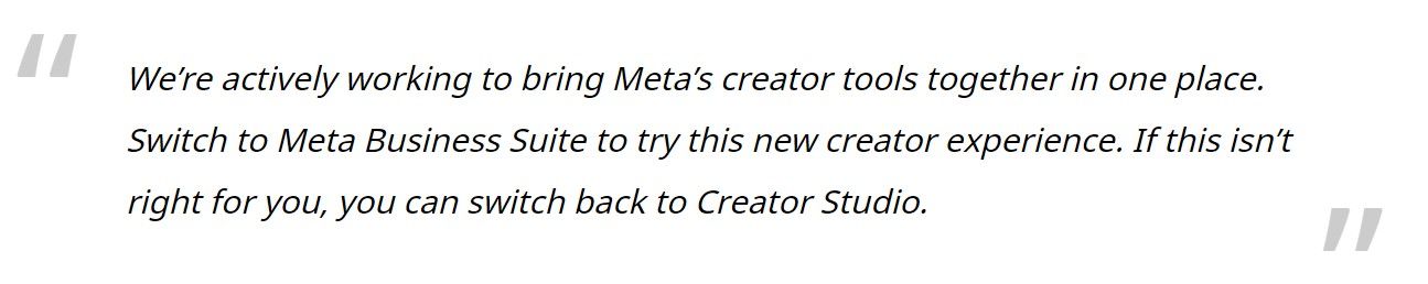 Zitat von Meta über Meta Business Suite