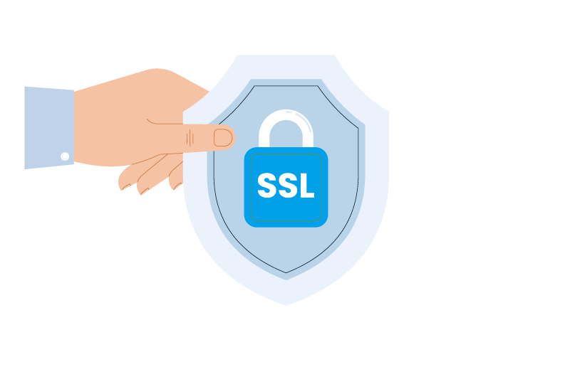 Grafik SSL Verschlüsslung