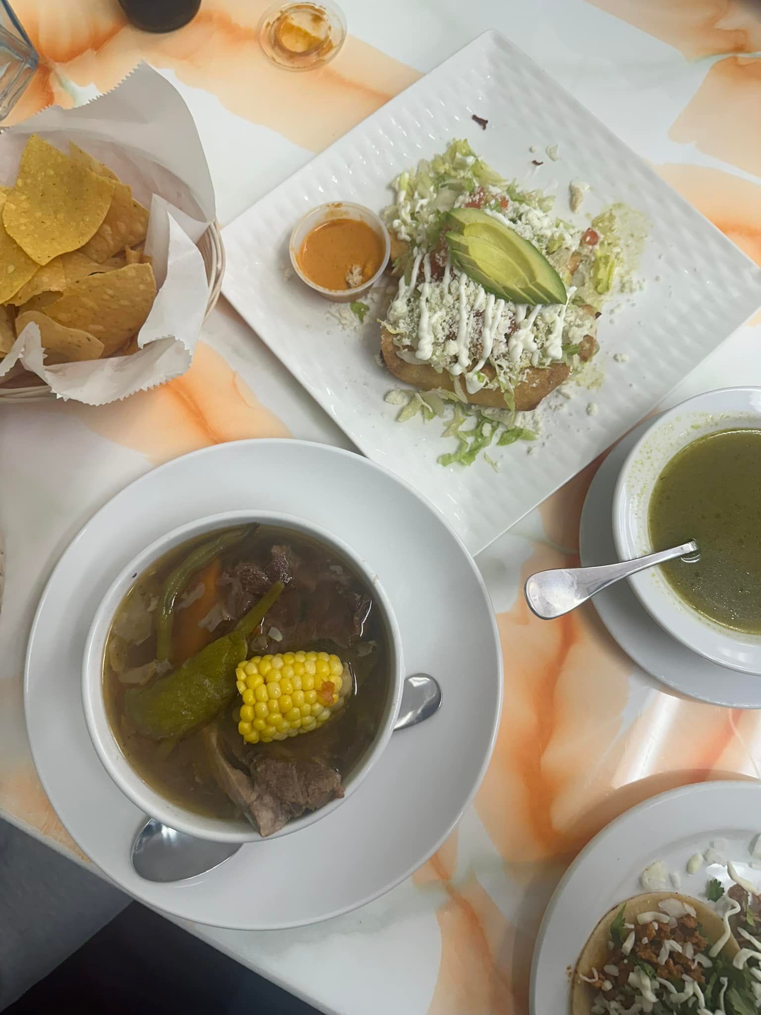 Beef Broth and Golden Tacos