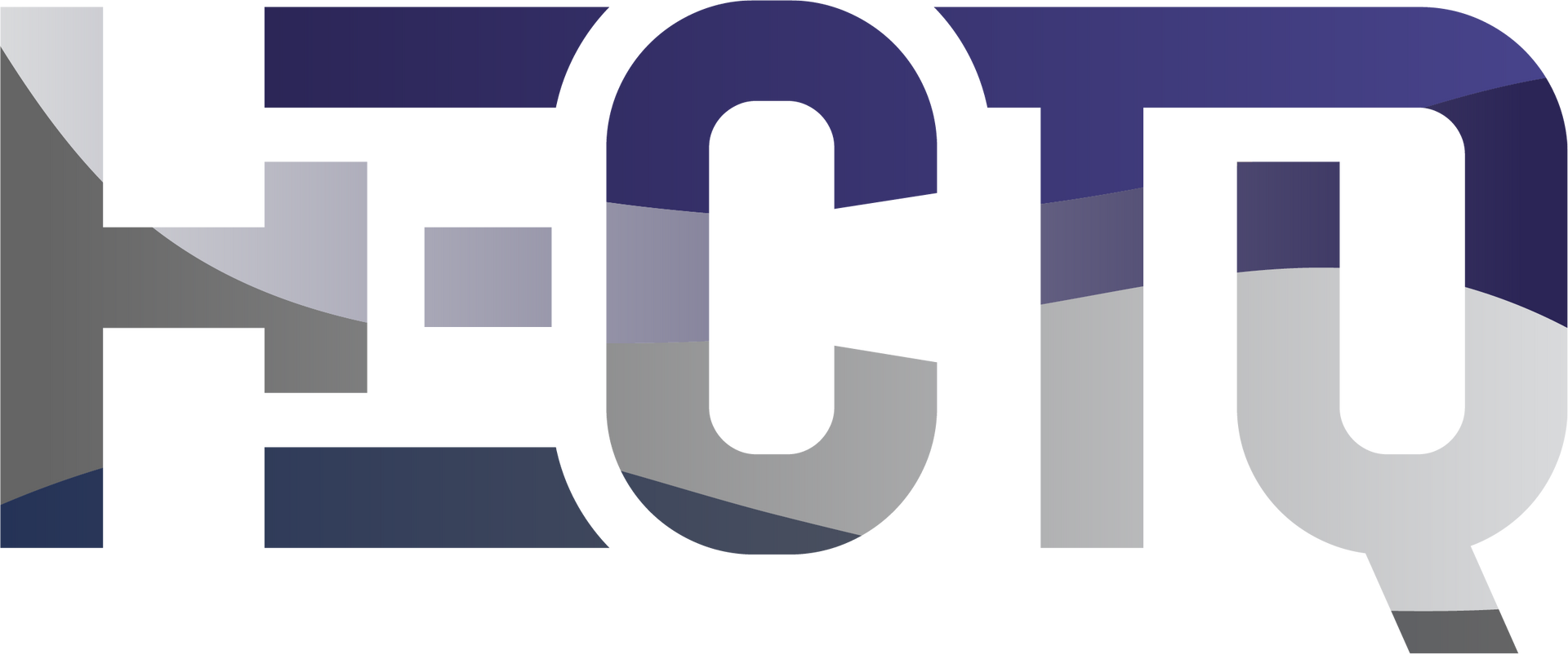 Stylized purple and white “ECTD” logo on a gray background