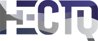 Stylized purple and white “ECTD” logo on a gray background