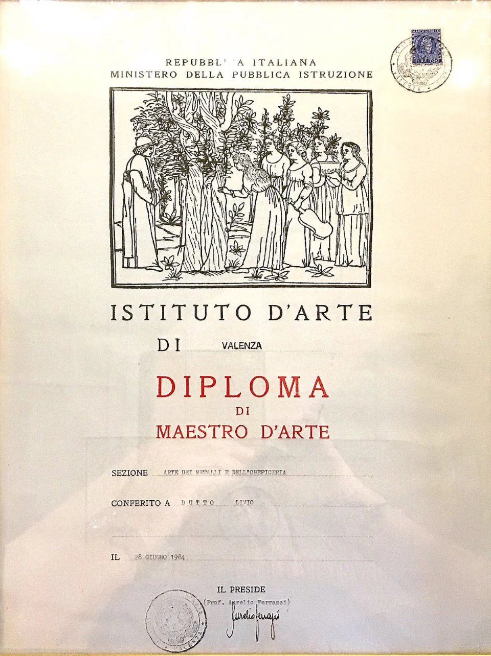 Diploma di maestro d'arte