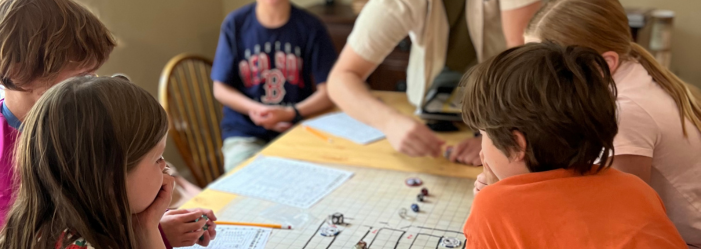Dungeons and dragons for kids at Sandwich Montessori school on Cape Cod
