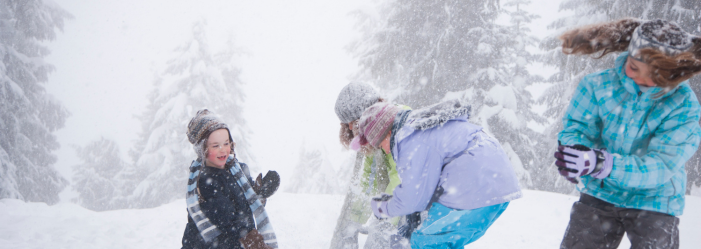 Children playing in the snow - a glimpse at unstructured play