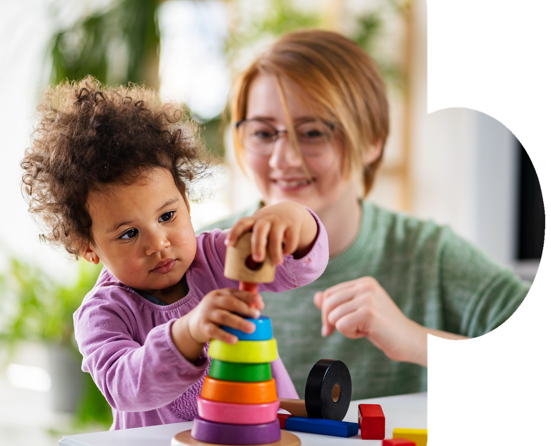 Kids playing with toys