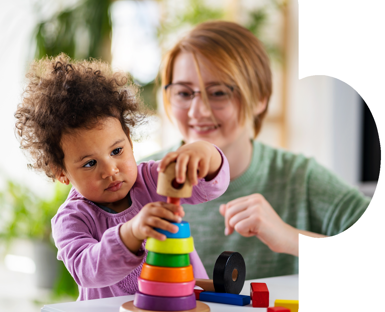 Kids playing with toys