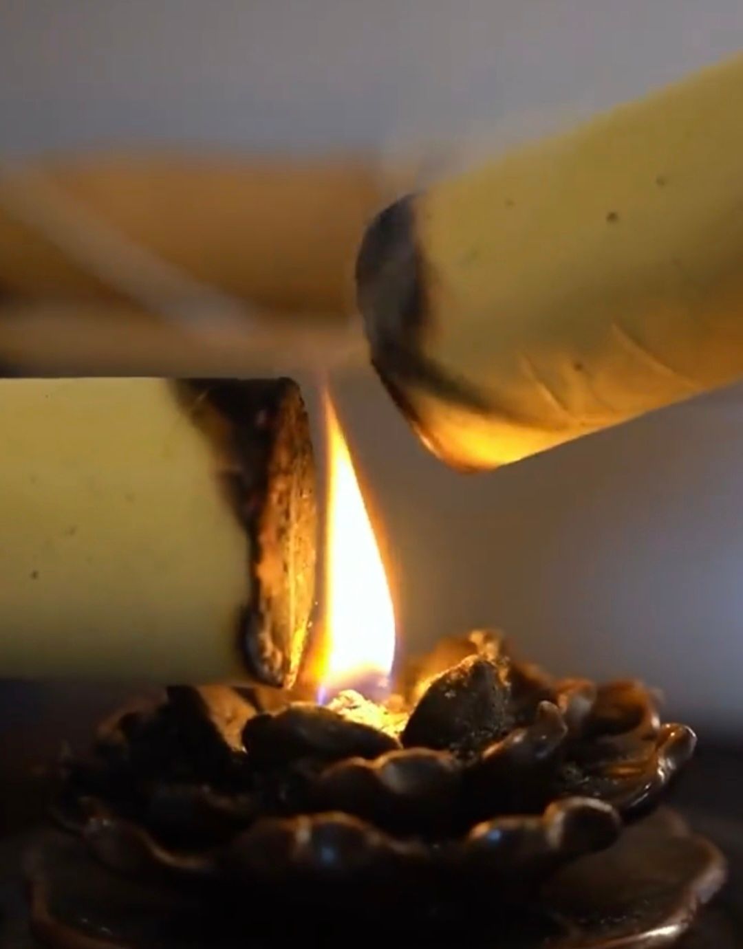 A woman is getting a acupuncture treatment on her back.