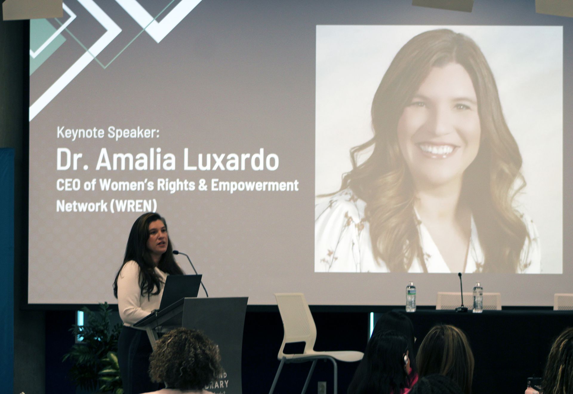 Dr. Amalia Luxardo, CEO of Women's Rights & Empowerment (WREN) was the Keynote Speaker at the 2025 Seeds of Success Summit