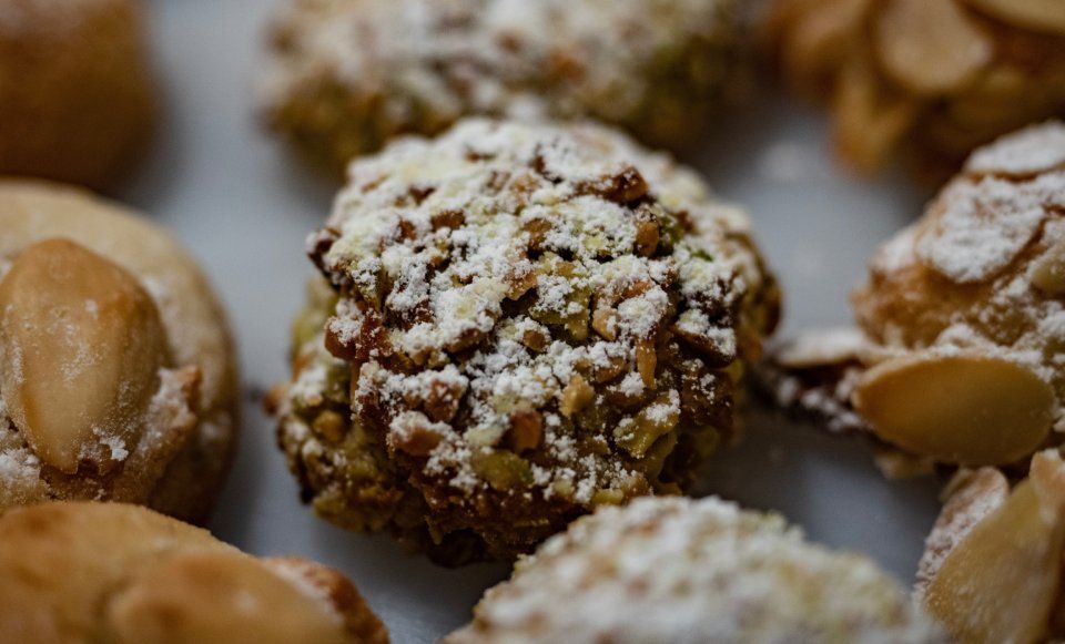 Pasticcini con granella Pistacchio