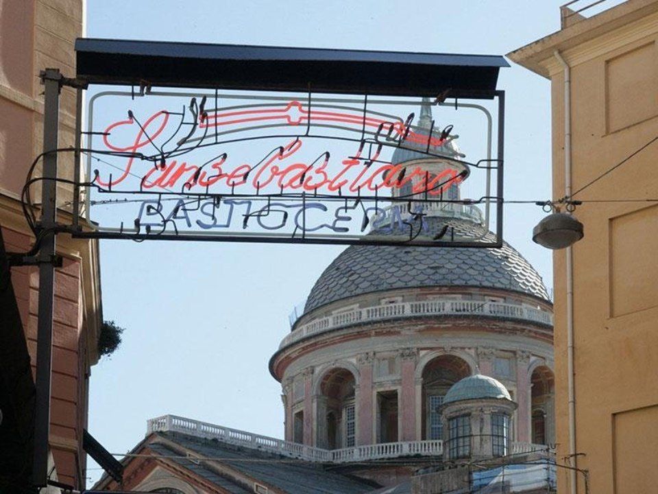 Insegna pasticceria Sansebastiano