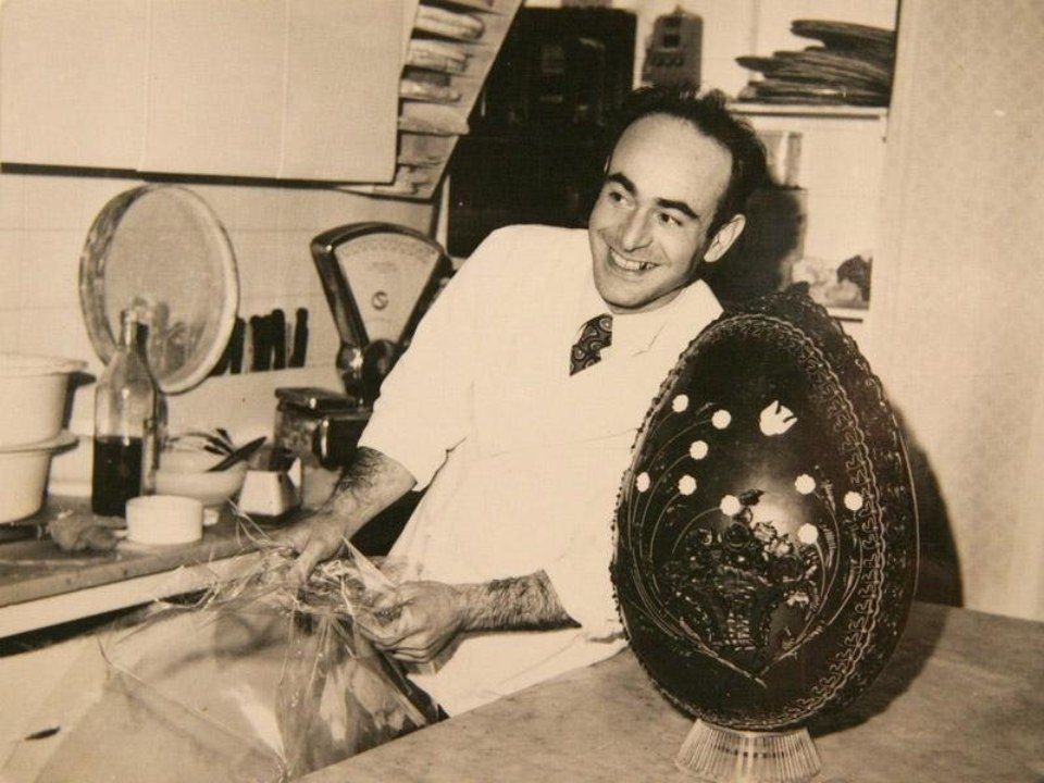 Foto storica pasticcere Luciano Sansebastiano