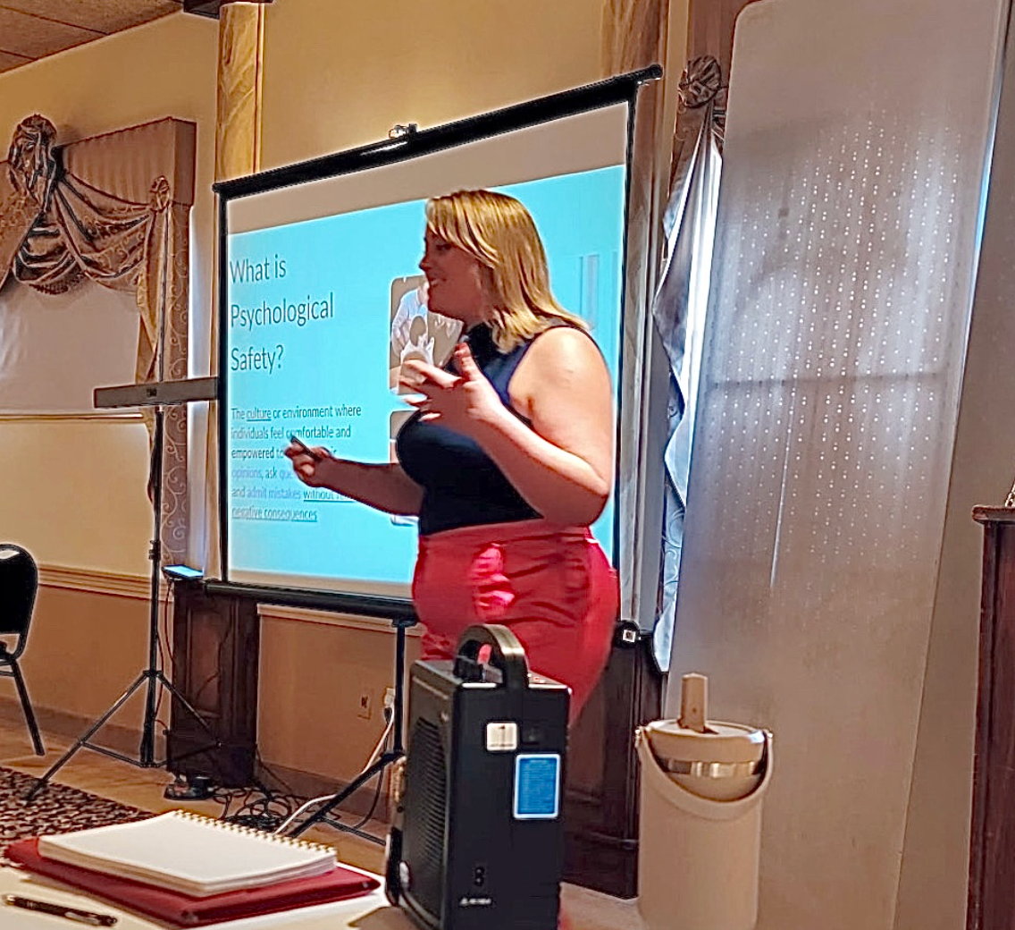 navigating unconscious bias Jillian Penkin conducting a seminar