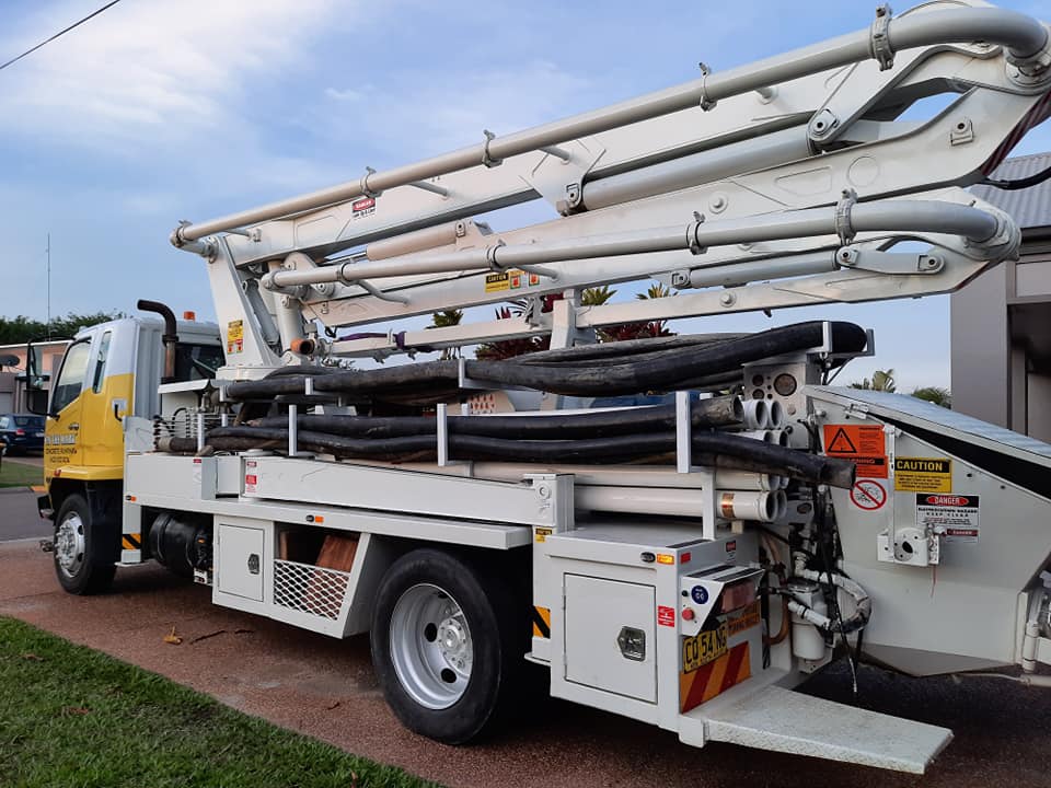 Concrete pumping truck— Gallery in Townsville, QLD