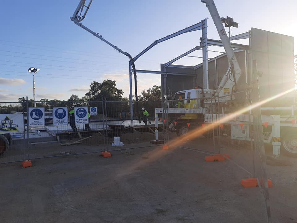 Concrete pumping with bright sun — Gallery in Townsville, QLD