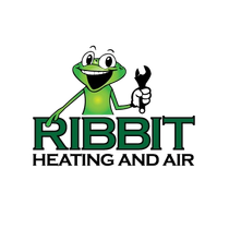 Ribbit Heating And Air Conditioning Logo