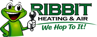 Ribbit Heating And Air Conditioning Logo
