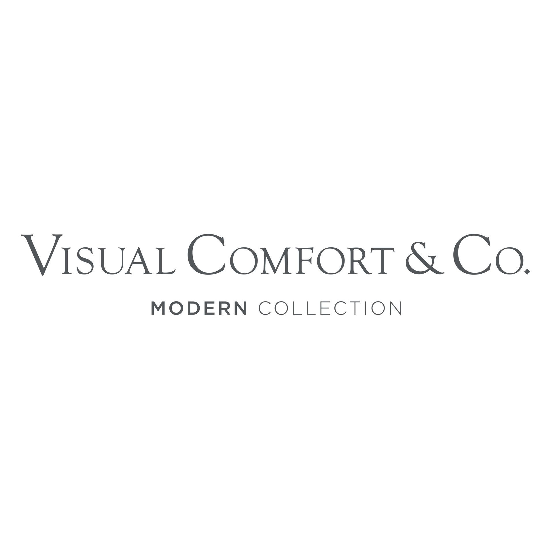 A logo for visual comfort & co. modern collection.