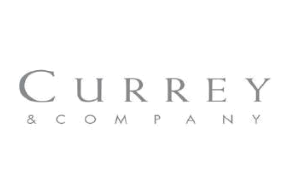 The logo for currey & company is on a white background.