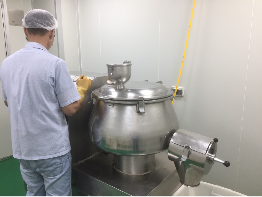 靈芝造粒上色乾燥工程